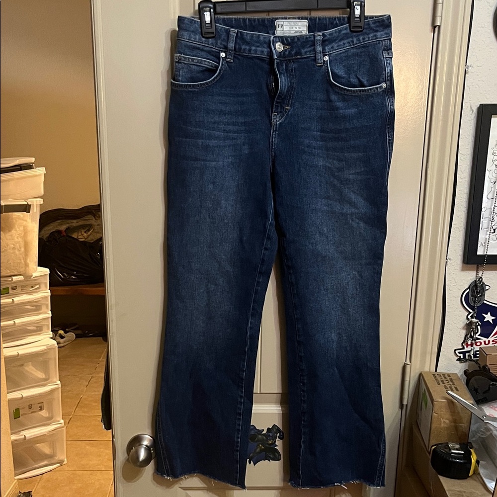 Free People Indigo Straight Leg Jeans